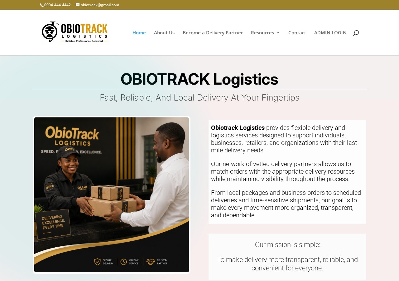 obiotrack.com homepage Project screenshot