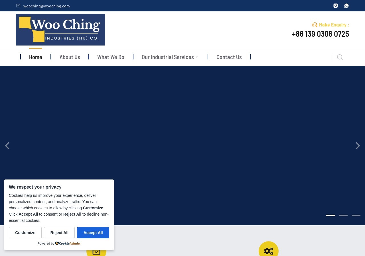 wooching.com homepage Project screenshot